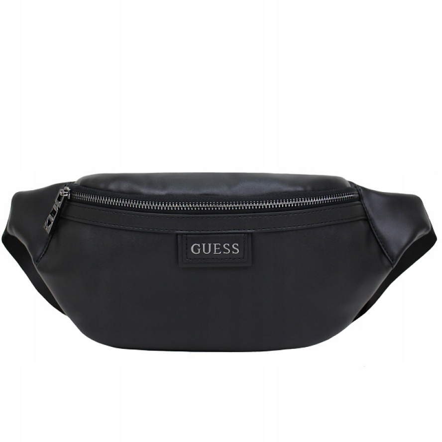 Guess, Kidney, Textile Fanny Pack, Trouse Pouche, Black, 21/30 x 15 x 7.5 cm, For Men - Feel You