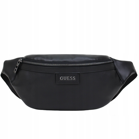 Guess, Kidney, Textile Fanny Pack, Trouse Pouche, Black, 21/30 x 15 x 7.5 cm, For Men - Feel You