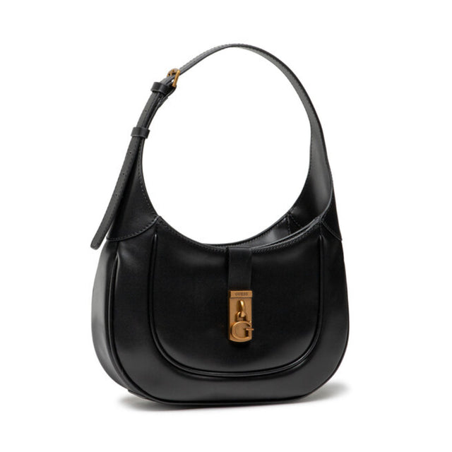 Guess, Maimie Hobo, Synthetic Leather, Textile Bag, Black, HWVB84, For Women, 29 x 17.5 x 7 cm - Feel You
