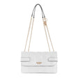 Guess, Malia, Synthetic Leather, Textile Bag, White, GG848821, For Women, 25 x 15 x 9 cm - Feel You