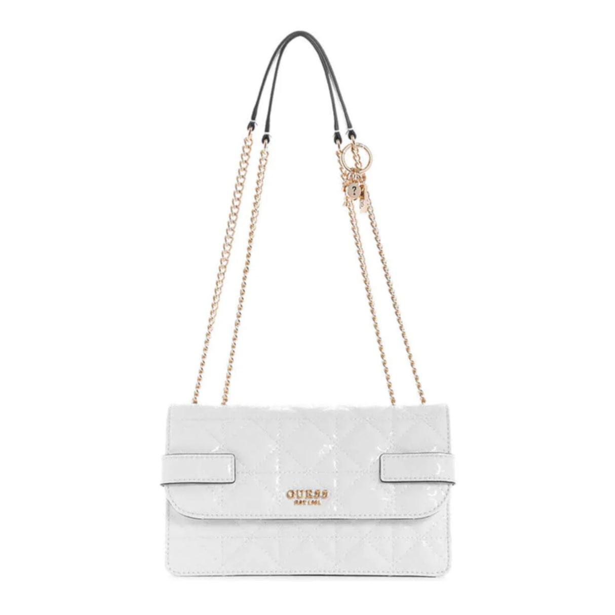 Guess, Malia, Synthetic Leather, Textile Bag, White, GG848821, For Women, 25 x 15 x 9 cm - Feel You
