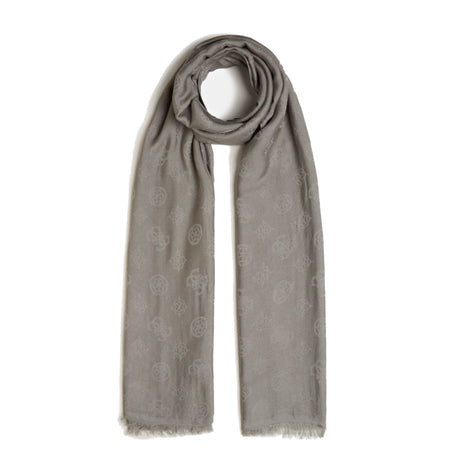 Guess, Ninette Jacquard, Textile Scarf, Gray, 8 x 180, For Women - Feel You