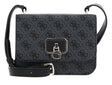 Guess, Noelle, Belt, Magnetic Clip, Textile Crossbody Bag, Black, 14 x18.5 x7 cm, For Women - Feel You