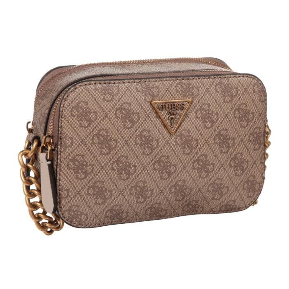 Guess, Noelle, Polyurethane, Textile Handbag, Latte, HWBB7879140LTE - Feel You