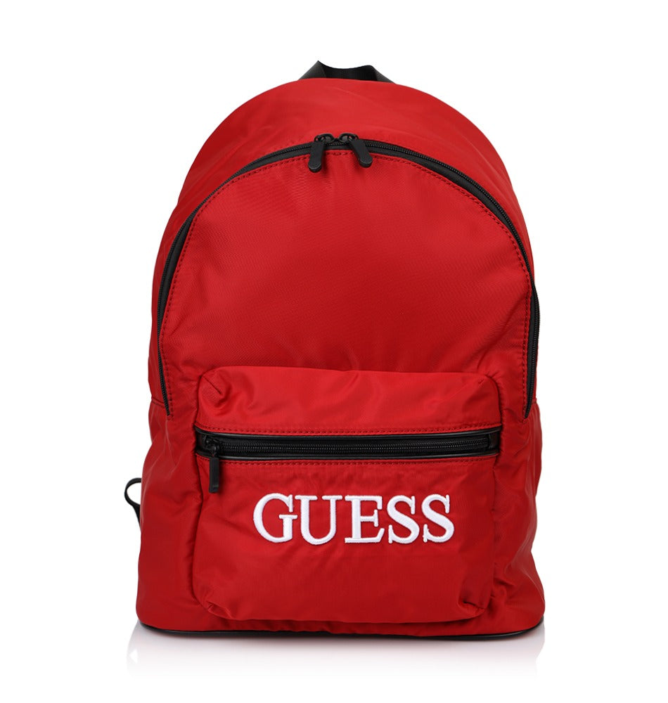 Guess, Quatro, Textile Backpack, Red, For Men, 16/31 x 42 x 13 cm - Feel You
