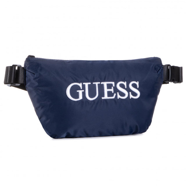Guess, Quatro, Textile Fanny Pack, Blue, 19/28.5 x 17 x 4 cm, For Men - Feel You