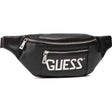Guess, Salameda, Leather, Textile Fanny Pack, Black, 29,5/39 x 14 x 7 cm, For Men - Feel You