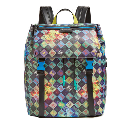 Guess, Salameda, Polyester, Textile Backpack, Black, Laptop Compartiment, HMSLSPP0305, Unisex - Feel You