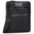 Guess, Scala, Flat Top Zip, Textile Crossbody Bag, Black, For Men - Feel You