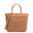 Guess, Sicilia, Synthetic Leather, Textile Handbag, Lined Compartment, Cognac, HWWG8490230, 30 x 30 x 12 cm - Feel You