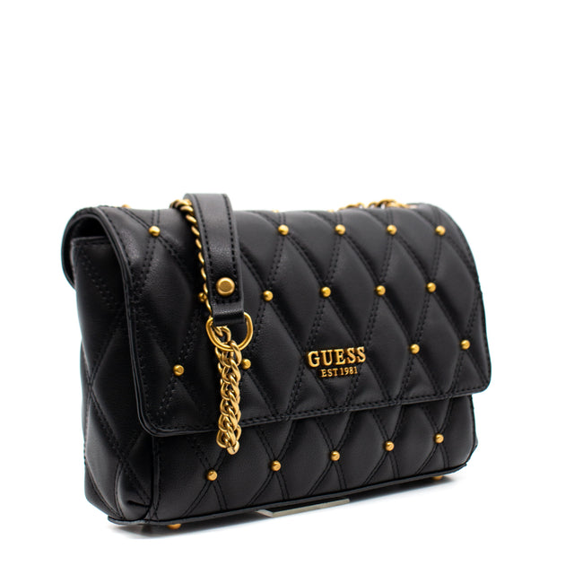 Guess, Triana, Textile Crossbody Bag, Black, HWQS8553210BLA, 26 x 16 x 9 cm, For Women - Feel You