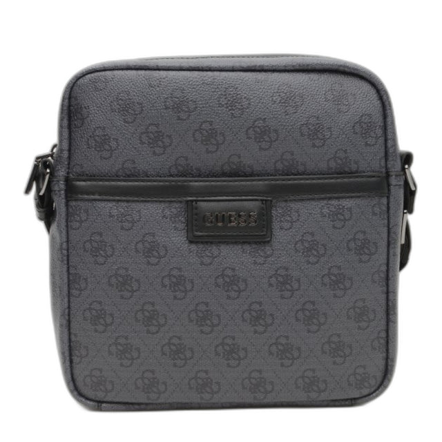 Guess, Vezzola, Document Holder, Textile Crossbody Bag, Black, For Women - Feel You