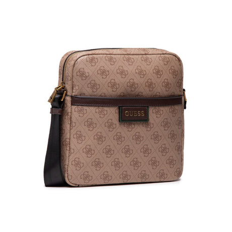 Guess, Vezzola, Document Holder, Textile Crossbody Bag, Brown, For Women - Feel You
