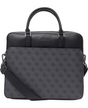 Guess, Vezzola, Polyurethane, Textile Briefcase, Computer, Black, 35 x 29 x 9 cm, For Men - Feel You