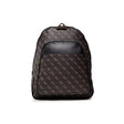 Guess, Vezzola, Synthetic Leather, Textile Backpack, Brown, Laptop Compartiment, hmvezl p1105, For Men, 38 x 33 x 10 cm - Feel You