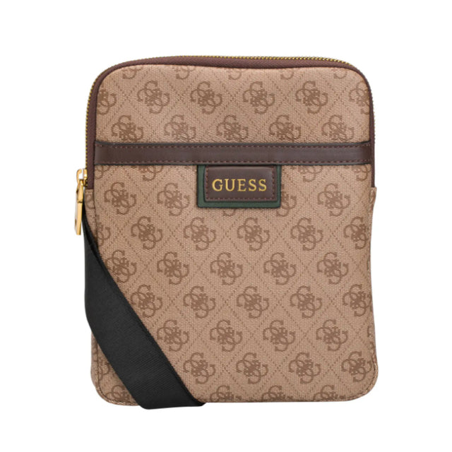 Guess, Vezzola, Textile Crossbody Bag, Brown, 19 x 24 x 2cm, For Men - Feel You