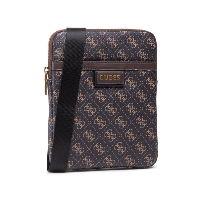Guess, Vezzola, Textile Crossbody Bag, Dark Brown, 19 x 24 x 2cm, For Men - Feel You
