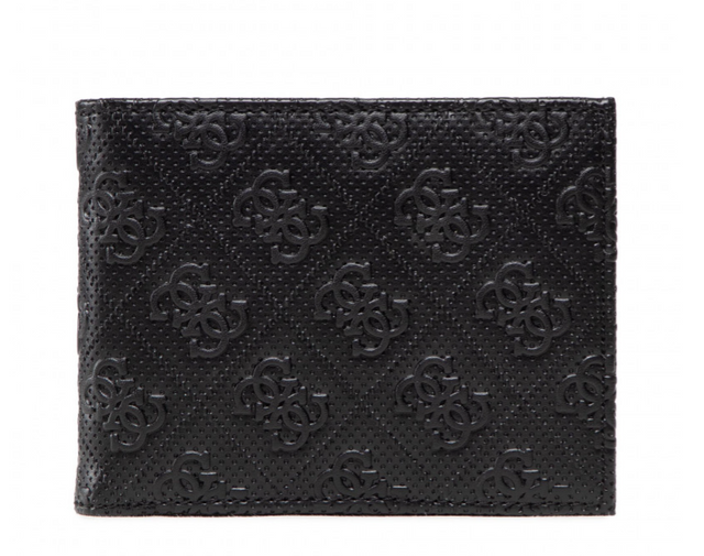Guess, Vezzola, Textile Wallet, Logo Detail, SMESCHLEA20, Black, For Men - Feel You