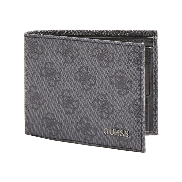 Guess, Vezzola, Textile Wallet, Small Billfold, SMVEZZPOL22, Black, For Men - Feel You