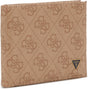 Guess, Vezzola, Textile Wallet, Small Billfold, SMVZLALEA20, Brown, For Men - Feel You