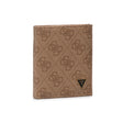 Guess, Vezzola, Textile Wallet, Small Billfold, SMVZLALEA22, Brown, For Men - Feel You