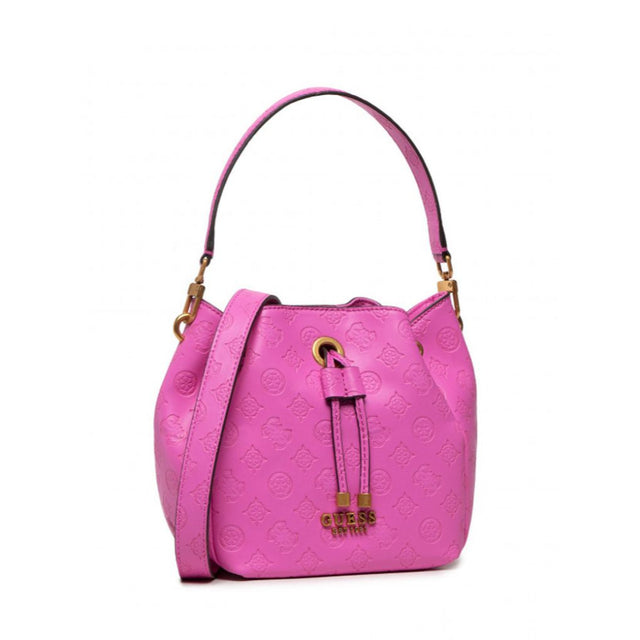 Guess, Zanelle, Synthetic Leather, Textile Bag, Vivid Rose, PA849201, For Women, 20.5 x 16/27.5 x 13.5 cm - Feel You