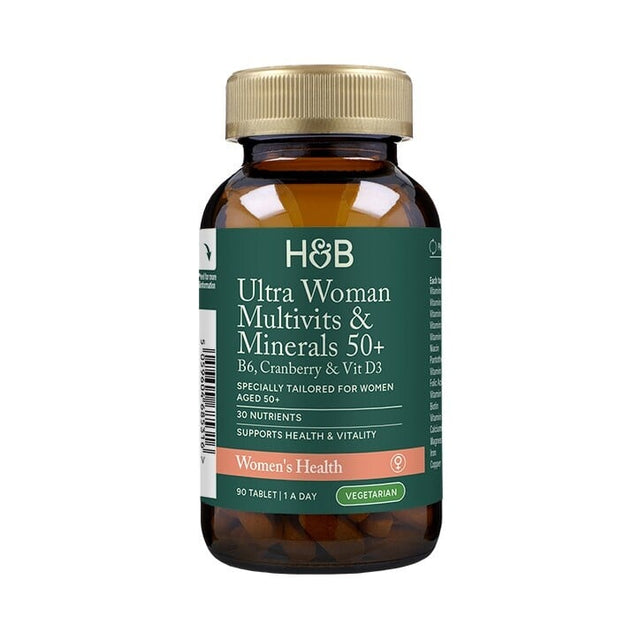 HB UltraWoman 50+ Мултивитамини за жени над 50 90 таблетки, Holland & Barrett - Feel You