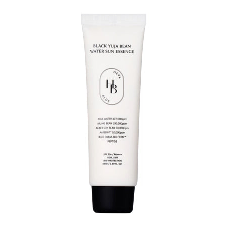 HEVEBLUE - Black Yuja Bean Water Sun Essence SPF 50+ PA++++ - Moisturizing Face Cream with Filter - 50ml - Feel You