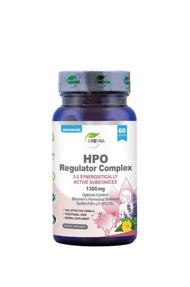HPO Regulator Complex 2-2 Synergistically Active Substances Herbal Supplement – 1300 mg, 60 Caps. - Feel You