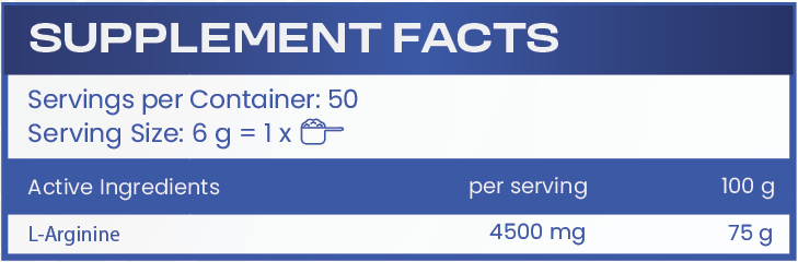 HS LABS - L-ARGININE - 300 g - Feel You