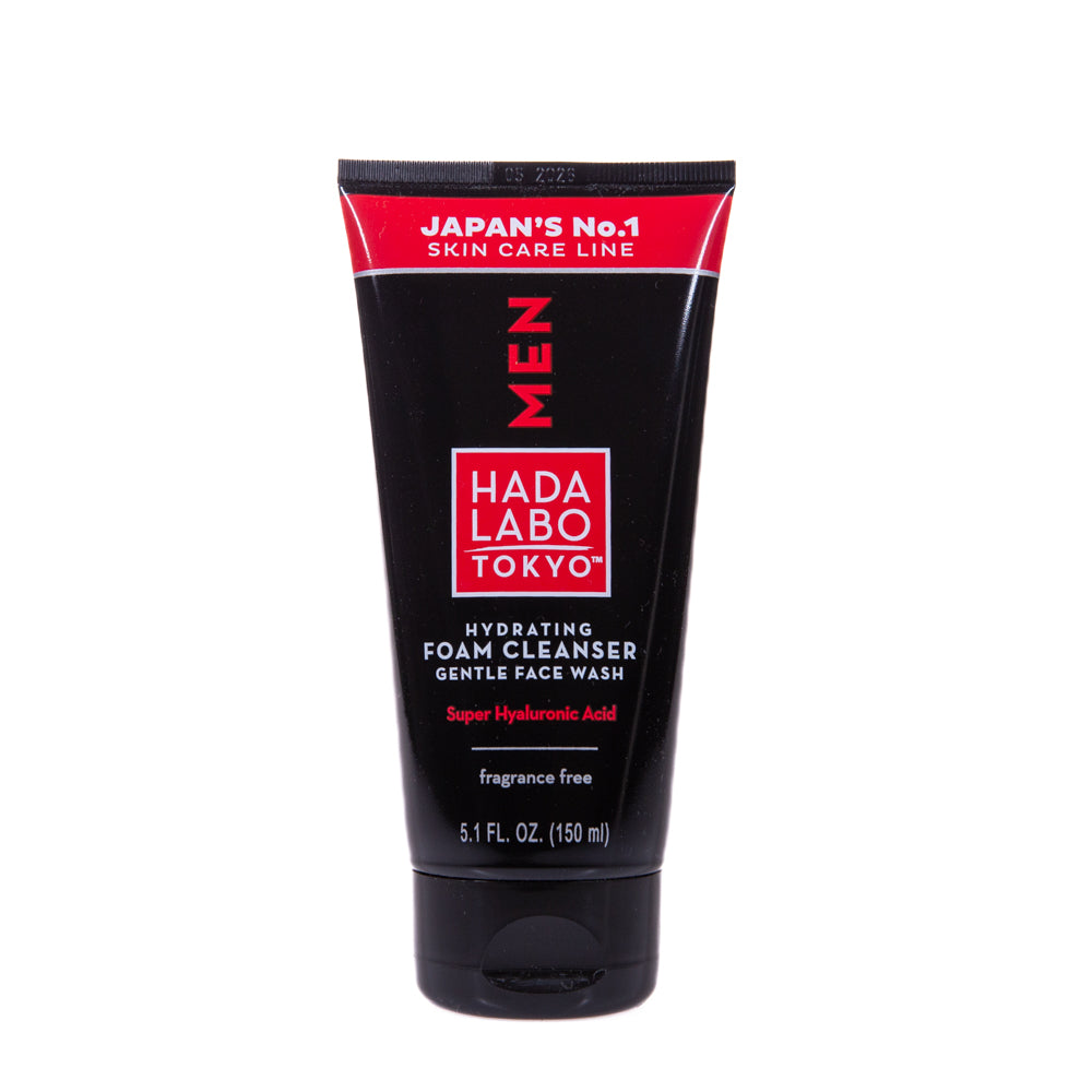 Hada Labo Tokyo, Men, Hyaluronic Acid, Eliminates Impurities, Cleansing Foam, 150 ml - Feel You