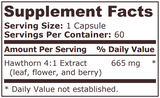 HAWTHORN EXTRACT - 60 capsules