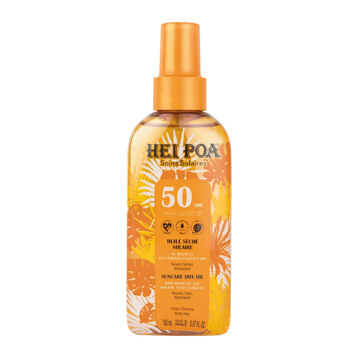 Hei Poa, Suncare, Sun Protection, Sunscreen Spray, SPF 50, 100 ml - Feel You