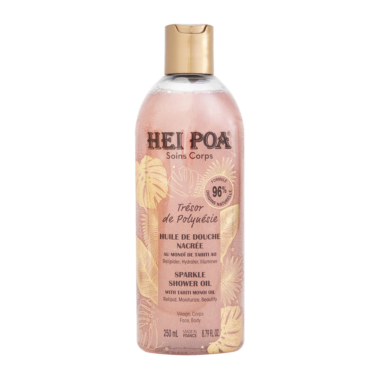 Hei Poa, Tresor De Polynesie, Sparkling, Shower Oil, For All Skin Types, 250 ml - Feel You