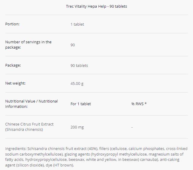 Hepa Help - Schisandra Chinensis 200 mg | Physical and Mental Well-Being - 90 Таблетки - Feel You