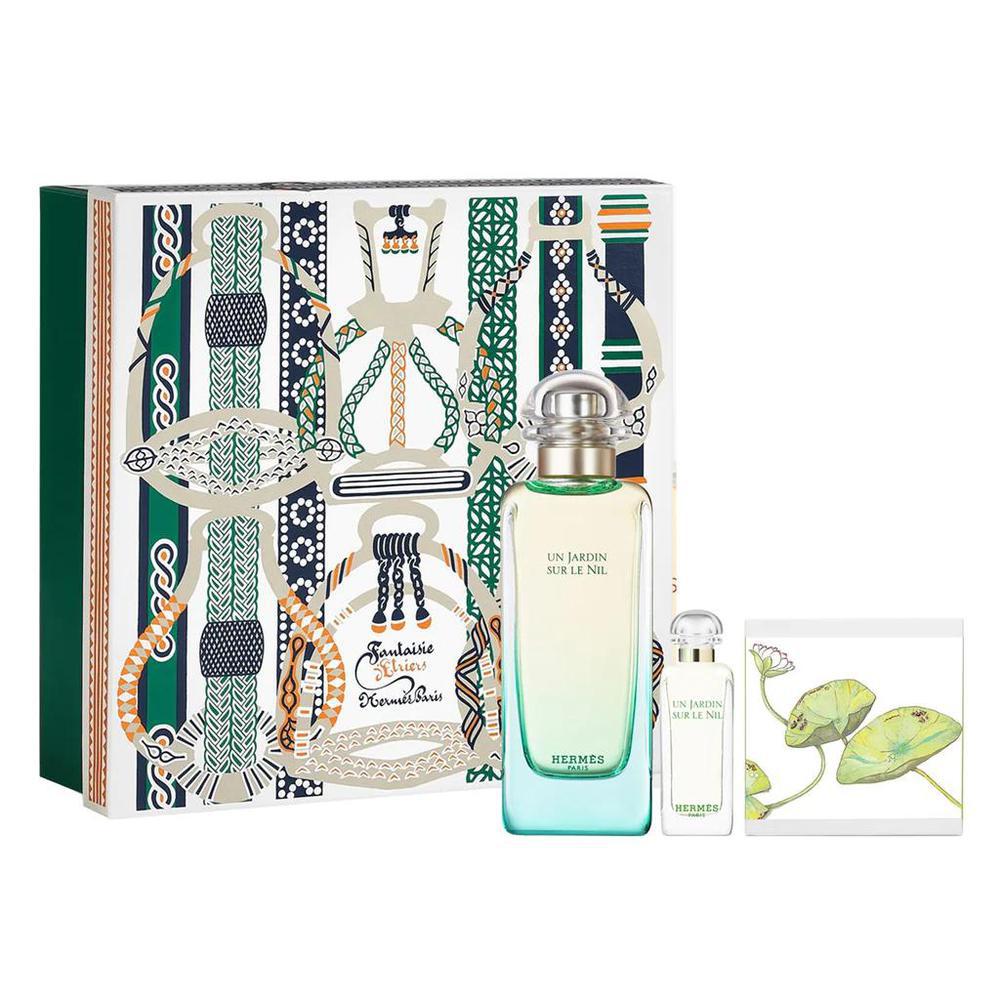Hermes - Hermes Un Jardin Sur Le Nil Gift Set EDT 100ml, Solid Soap 50g and Mini EDT 7.5ml - 100ml - Feel You