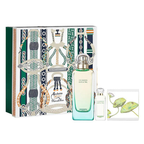 Hermes - Hermes Un Jardin Sur Le Nil Gift Set EDT 100ml, Solid Soap 50g and Mini EDT 7.5ml - 100ml - Feel You
