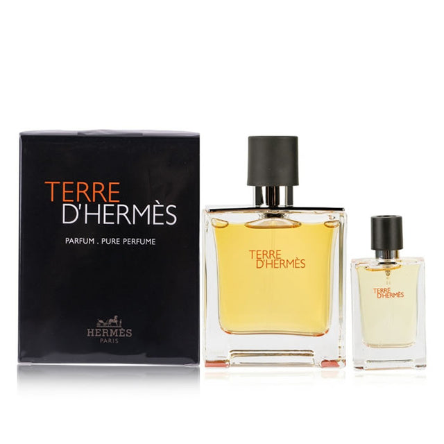 Hermes - Terre D'Hermes Pure Perfume Gift set Parfum 75 ml and miniature 12.5 ml - 75ml - Feel You