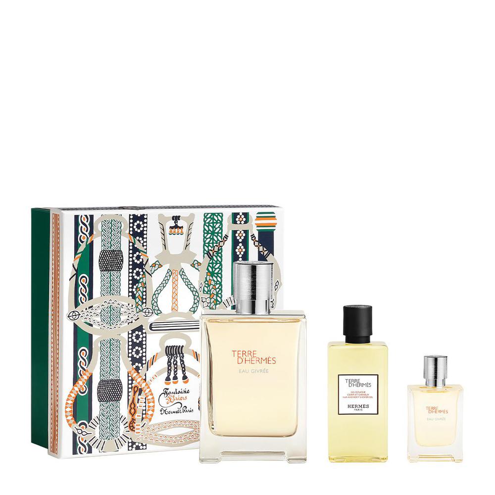 Hermes - Terre d´Hermes Eau Givre Gift set EDP 100 ml, shower gel 80 ml and miniature EDP 12,5 ml - 100ml - Feel You