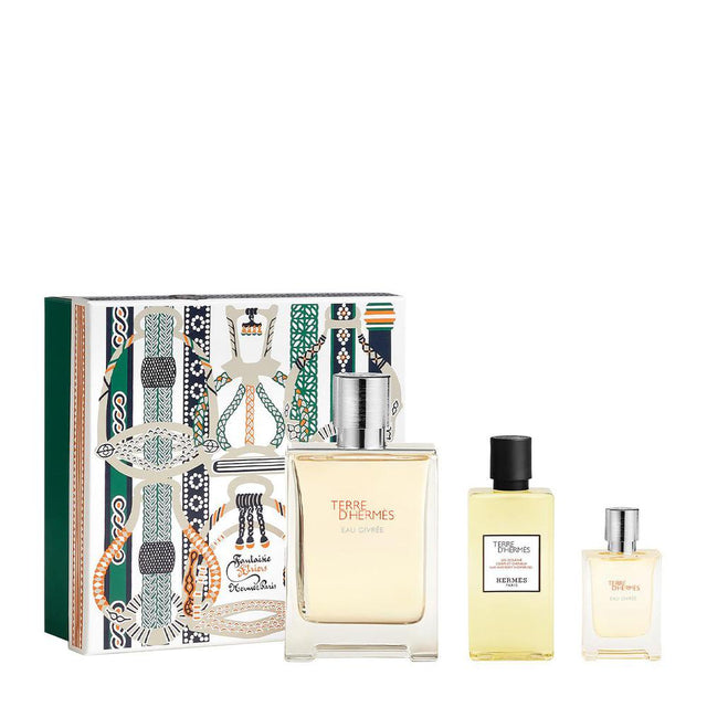 Hermes - Terre d´Hermes Eau Givre Gift set EDP 100 ml, shower gel 80 ml and miniature EDP 12,5 ml - 100ml - Feel You