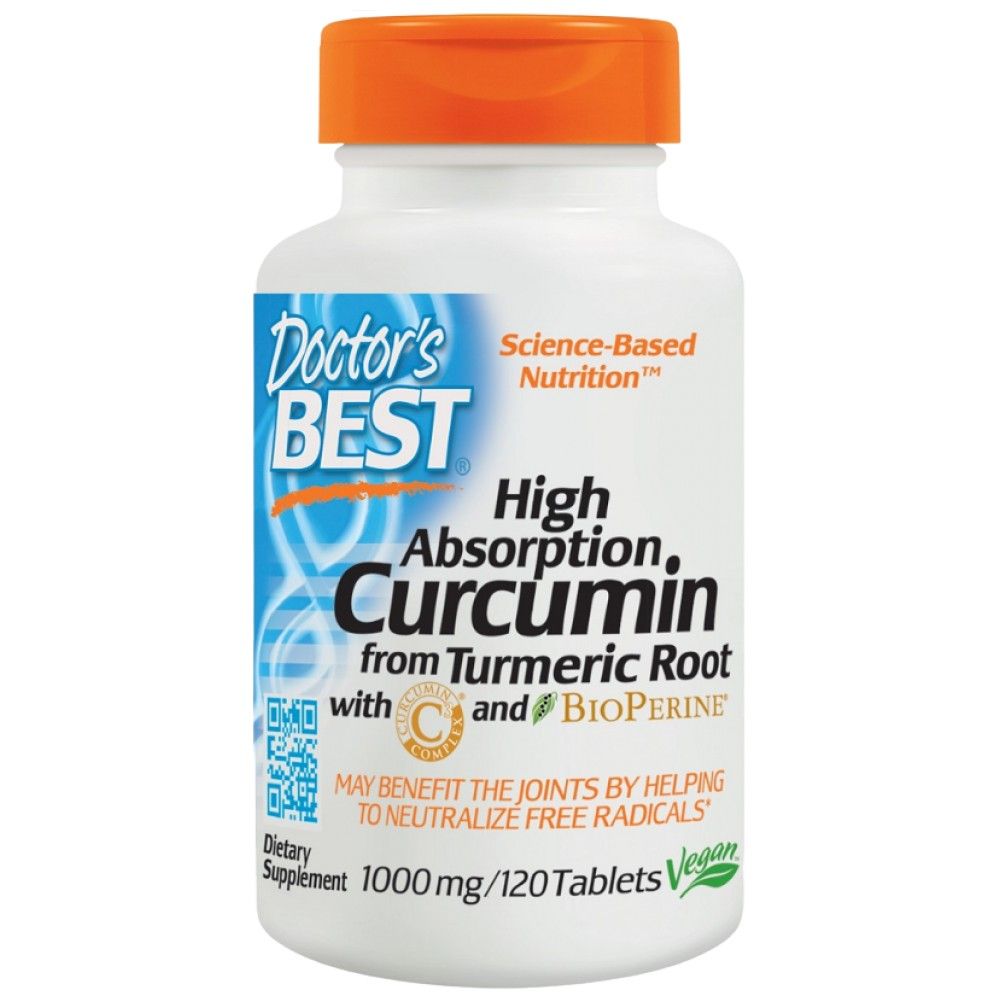 High Absorption Curcumin 1000 mg | With C3 Complex & BioPerine - 120 Таблетки - Feel You