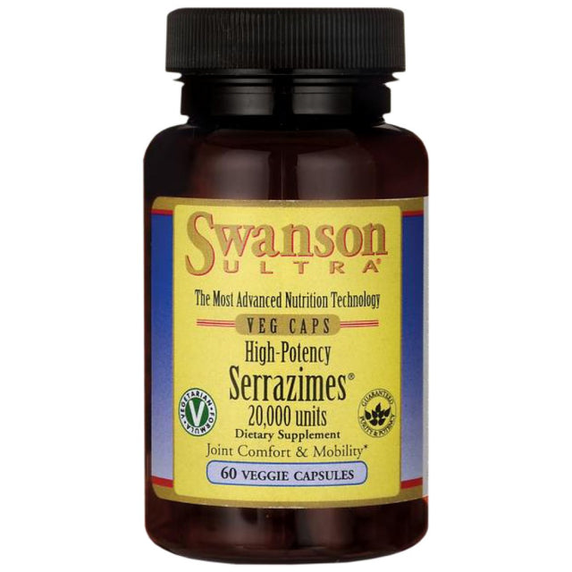 High-Potency Serrazimes 20,000 Units 60 капсули - Feel You