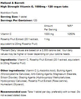 High Strength Vitamin C 1000 mg - 120 Таблетки - Feel You