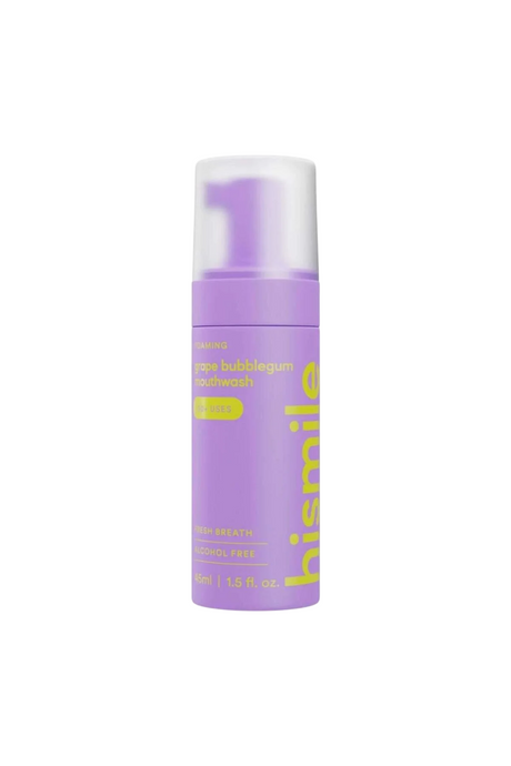 Hismile, Mouthwash, Grape Bubblegum, Fresh Breath, 45 ml - Feel You