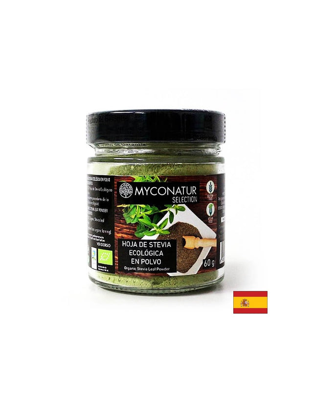 Hoja de stevia, Bio - Био листа от стевия (на прах), 60 g Myconatur - Feel You