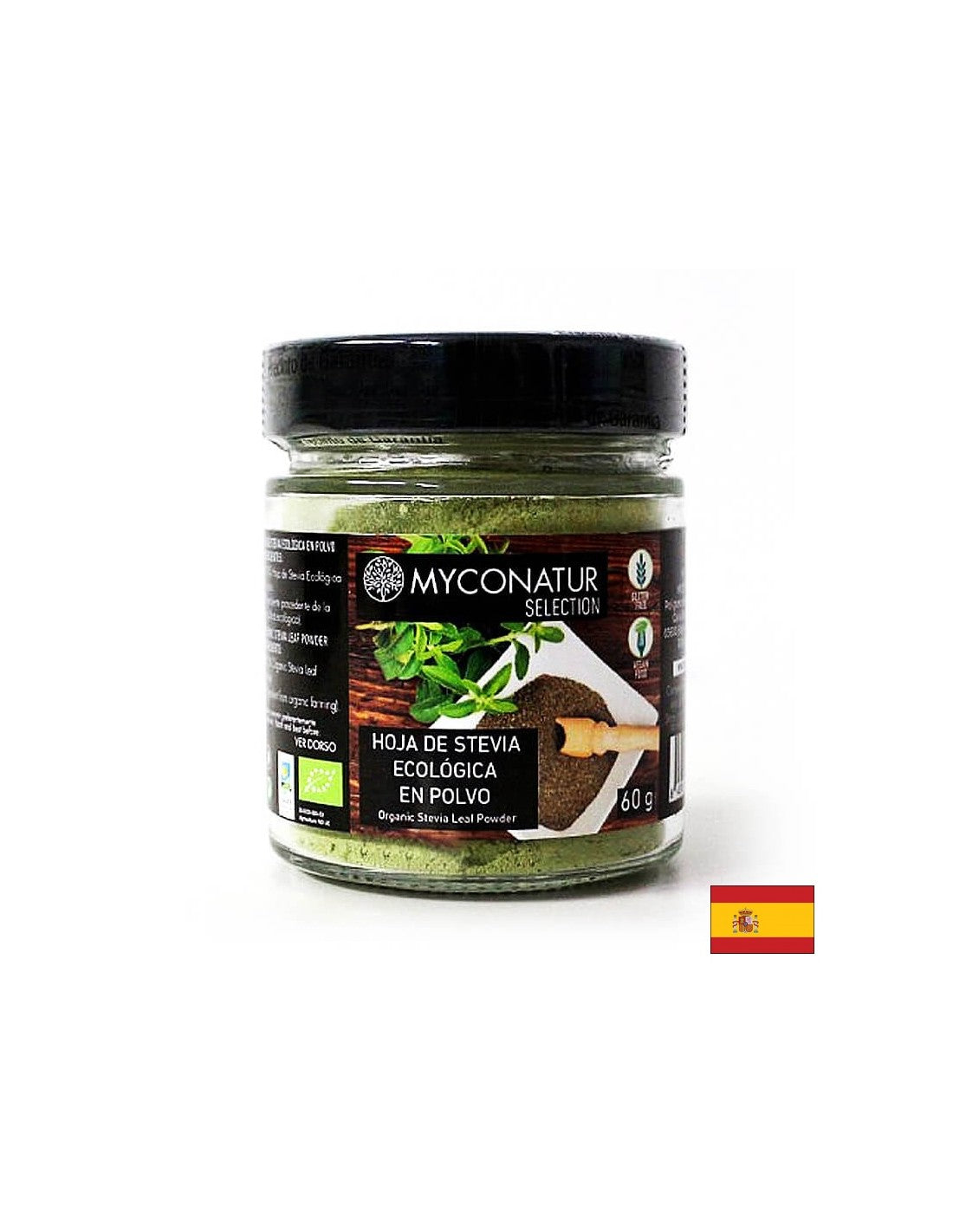 Hoja de stevia, Bio - Био листа от стевия (на прах), 60 g Myconatur - Feel You