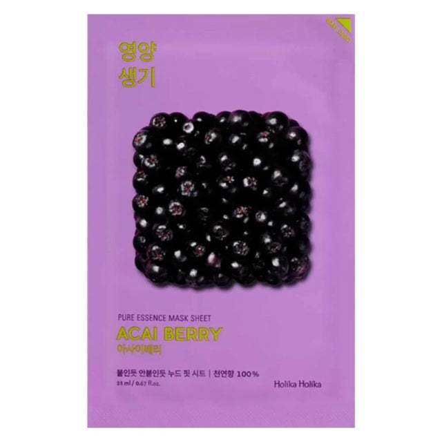 Holika Holika - Pure Essence Mask Sheet, Acai Berry, 23 ml - Feel You