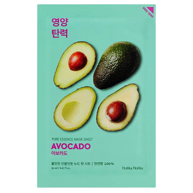 Holika Holika – Pure Essence Mask Sheet, Avocado, 23 ml - Feel You