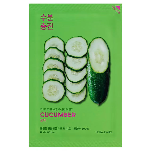 Holika Holika – Pure Essence Mask Sheet, Cucumber, 23ml - Feel You
