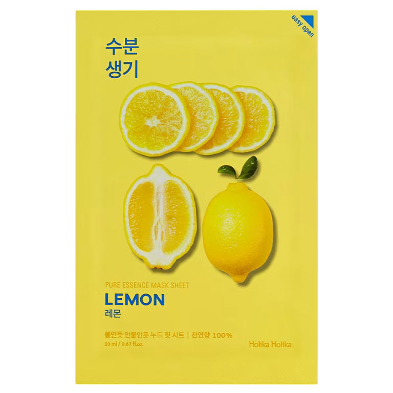 Holika Holika – Pure Essence Mask Sheet, Lemon, 23ml - Feel You